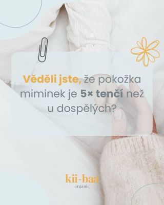 👶✨ Víte, že pokožka miminek je až 5× tenčí než ta naše?☺️ To znamená, že potřebuje mnohem šetrnější a chytřejší péči.🧴 🔬...